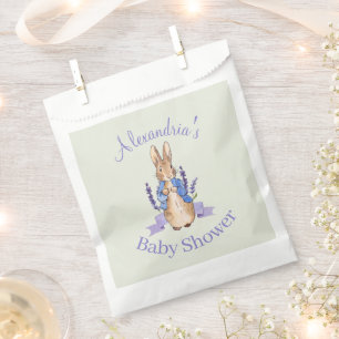 Personalise Peter the Rabbit Baby shower Favour Bags