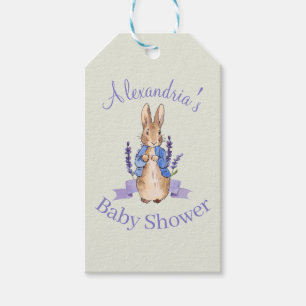 Personalise Peter the Rabbit Baby shower Gift Tags