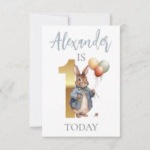 Personalise Peter the rabbit First birthday