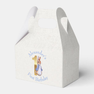 Personalise Peter the rabbit First birthday  Favour Box