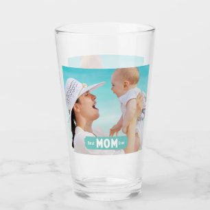 Personalise Photo Best Mum Ever Mother's Day Glass