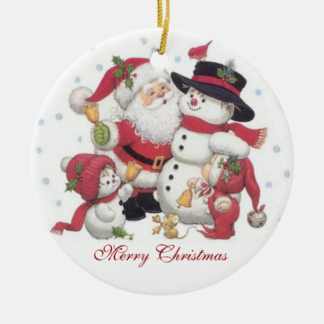 Personalise Photo Ceramic Tree Decoration (Front)