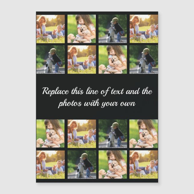 Personalise photo collage and text (Front)
