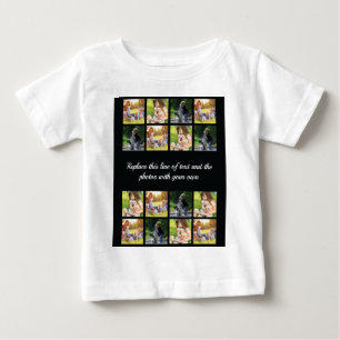 Personalise photo collage and text baby T-Shirt