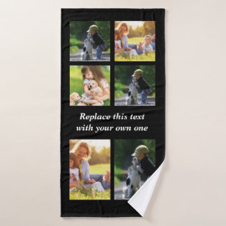 Personalise photo collage and text Case-Mate iPhon Bath Towel