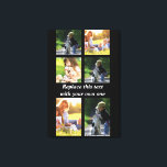 Personalise photo collage and text Case-Mate iPhon Canvas Print<br><div class="desc">Personalise photo collage and text</div>