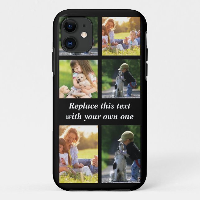 Personalise photo collage and text Case-Mate iPhon Case-Mate iPhone Case (Back)