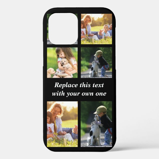 Personalise photo collage and text Case-Mate iPhon iPhone Case (Back)