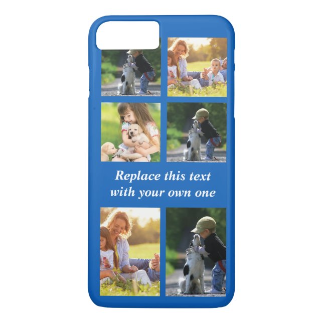 Personalise photo collage and text Case-Mate iPhon iPhone Case (Back)