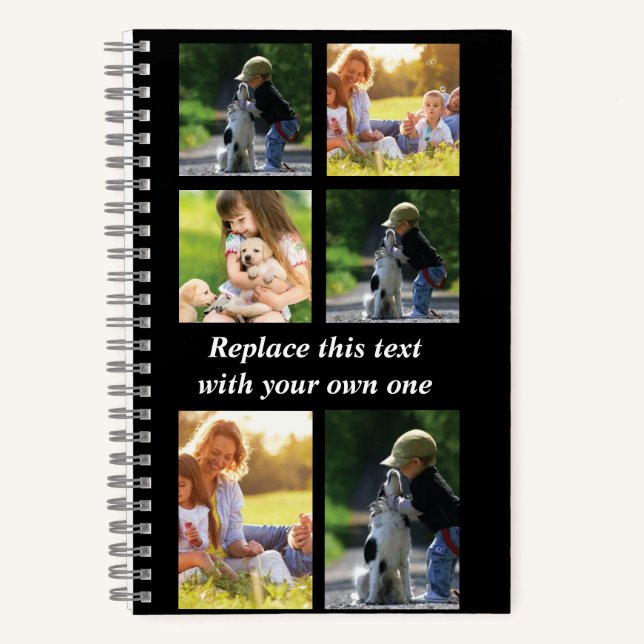 Personalise photo collage and text Case-Mate iPhon Notebook (Front)