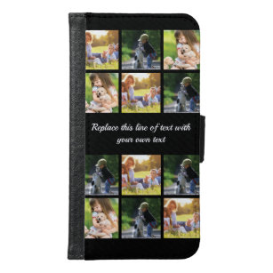 Personalise photo collage and text Case-Mate iPhon Samsung Galaxy S6 Wallet Case