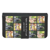 Personalise photo collage and text Case-Mate iPhon Samsung Galaxy Wallet Case (Front (Horizontal))