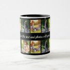 Personalise photo collage and text giant coffee mu