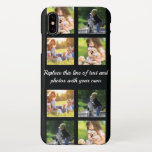 Personalise photo collage and text iPhone case<br><div class="desc">Personalise photo collage and text</div>