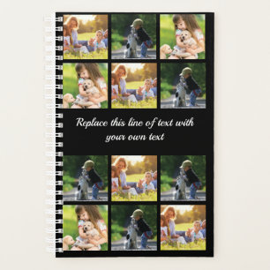 Personalise photo collage and text planner