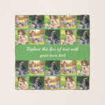 Personalise photo collage and text scarf<br><div class="desc">Personalise photo collage and text</div>