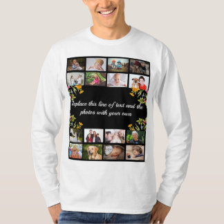 Personalise photo collage and text T-Shirt
