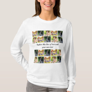 Personalise photo collage and text T-Shirt