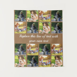 Personalise photo collage and text tapestry