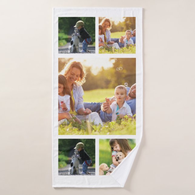 Personalise photo collage  Case-Mate iPhone case Bath Towel (Bath Towel)