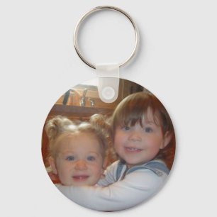 Personalise Photo Key Chain - Hugging Cousins