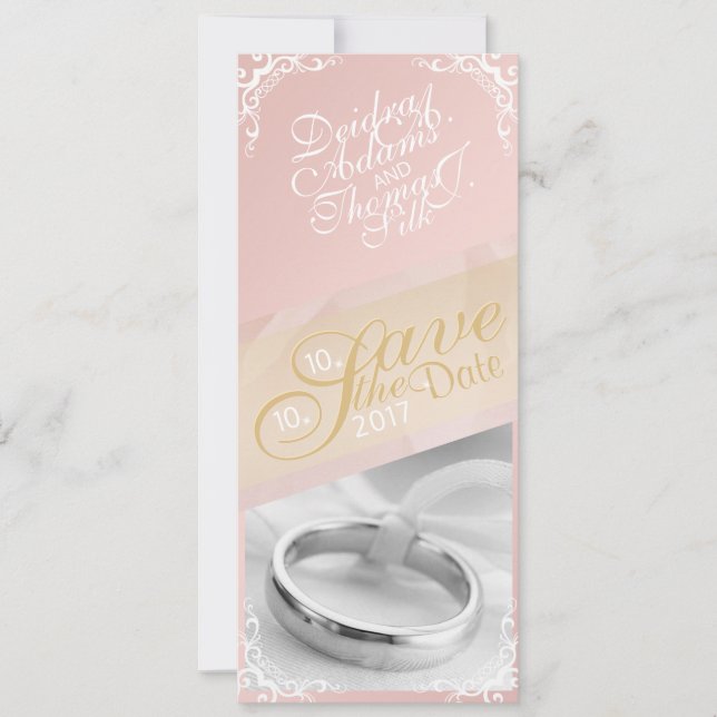 Personalise Photo Save the Date (Front)