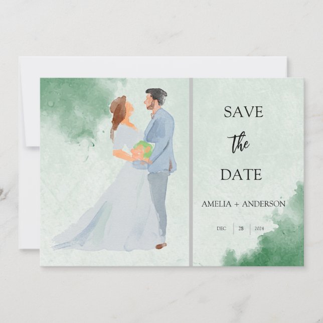 Personalise Photo  Save The Date (Front)