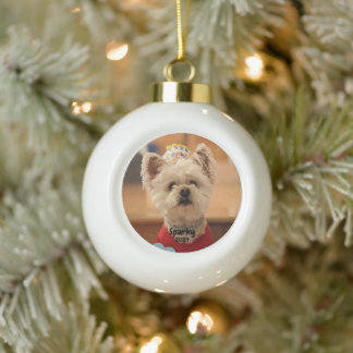 Personalise Photo Snowflake Framed Ornament