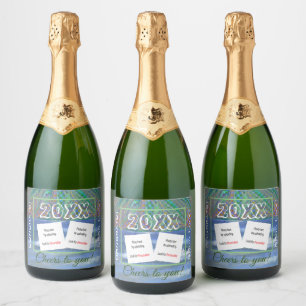 Personalise Photo Sparkling Wine Beverage Label Se