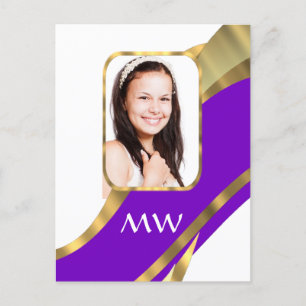 Personalise photo template postcard