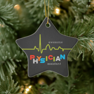 Personalise, Physician Assistant Week Awesome Ceramic Tree Decoration