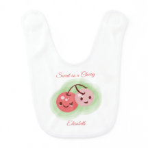 Personalise Pink Cute Pair of Cherries