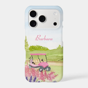 Personalise Pink Golf Cart Golf Course