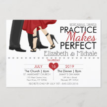 Personalise Practice Make Perfect Rehearsal Dinner