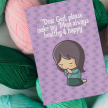 Personalise Praying Woman for Mother's Day