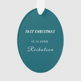 personalise professional Christmas Acrylic Oval Ornament