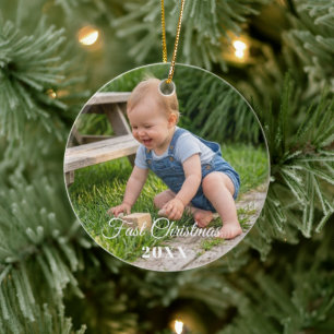 personalise professional Christmas custom Ceramic Tree Decoration