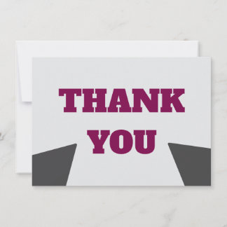 Personalise professional templet 4.5" x 6.25"Round Thank You Card