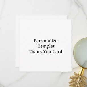 Personalise professional Templet 5.25" x 5.25" Thank You Card