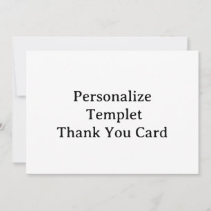 Personalise professional Templet 5" x 7" Squared Thank You Card