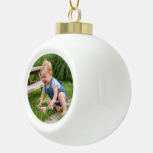 personalise professional templet Ceramic Ball Christmas Ornament