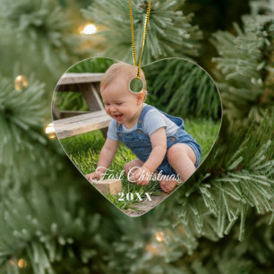 personalise professional templet Ceramic Heart Tree Decoration