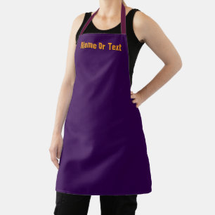 Personalise Purple Kitchen Chef Baker Craft Apron