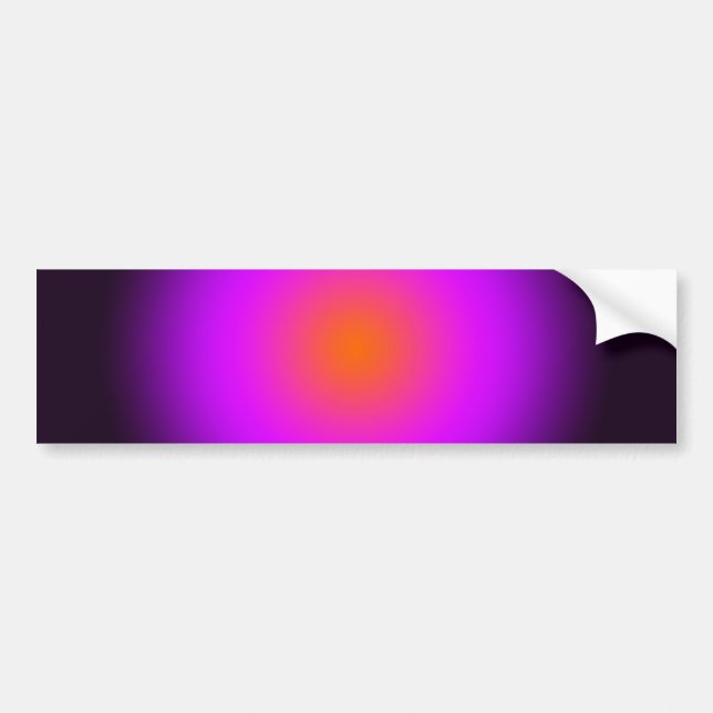 Personalise - purple, orange, black Halloween Bumper Sticker (Front)