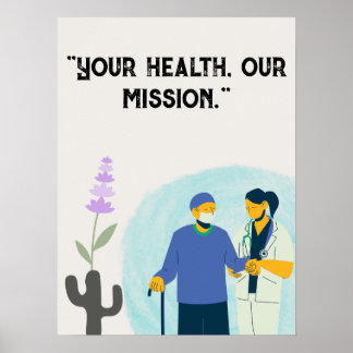 Personalise quotes for hospital,medical centre poster