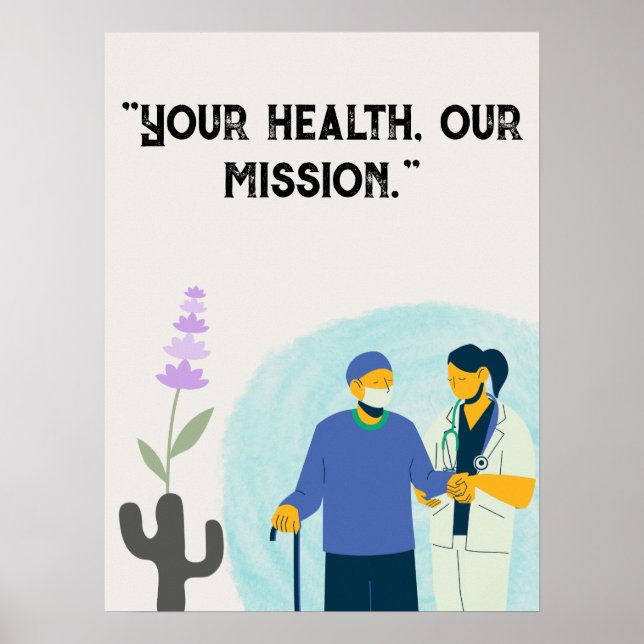 Personalise quotes for hospital,medical centre  poster (Front)
