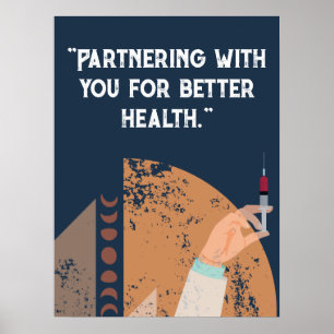 Personalise quotes for hospital, medical centre poster