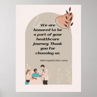Personalise Quotes poster for hospital 