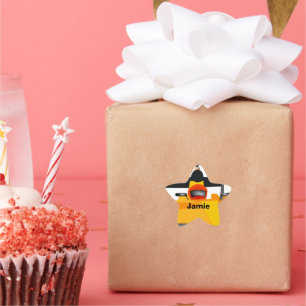 Personalise Race Car Birthday Party Gifts Star Sticker