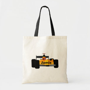 Personalise Race Car Birthday Party Gifts Tote Bag